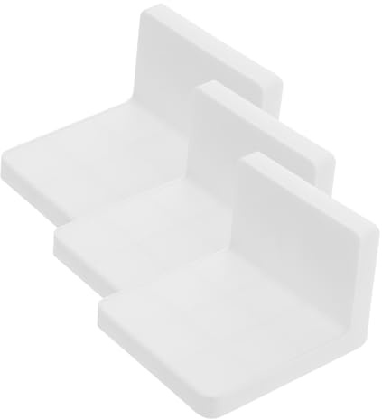 Amosfun Adhesive Wall Shelf Plant Stand 3pcs Small Flowerpot Rack White Floating Planter Wall Bracket for Indoor Garden Window Display