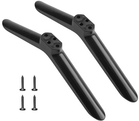 Zernavith 1 Pair TV Legs for 24/32/40/43in Flat Screen TV,TV Stand Base | Tabletop TV Stand Base Replacement Legs,with 4pcs Install Screws,Easy to Install,Not Universal,Attention the Size