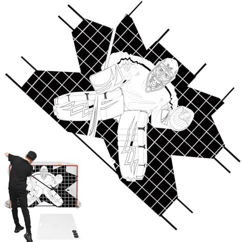 Hockey Net – Zielscheibe für Torhüter-Training, praktisches Präzisionsschießzubehör für Hockey-Netzwerk, Trainer, Verbesserung und Koordination auf dem Feld oder der Piste