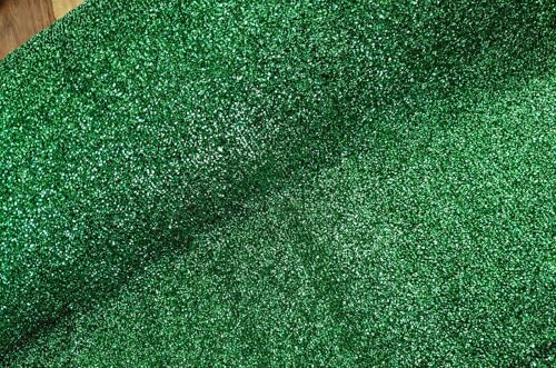 Lurex-Stoff Vegas Meterware, Glitzerstoff transparent, Dekostoff Glitzereffekt, Kostümstoff Lametta, Karnevalstoff, Cocktailkleid nähen *Ab 50 cm, Farbe: 070 grün
