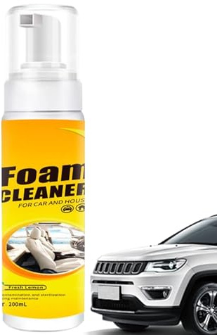 WJnflQN Reinigungsschaum Spray | 200 ml Spülfreier Reinigungsschaum Spray | Schaumreiniger Für Die Küche | Für Arbeitsplatte, Herd, Kochgeschirr, Dunstabzugshaube, Töpfe, Pfannen, Haushaltsgeräte,