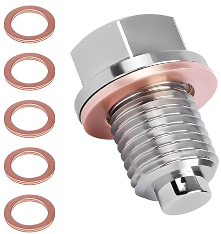 BDEPSTR Tappo Coppa Olio Motore, Vite di Scarico Dell'olio,Tappos di Scarico Dell'Olio Magnetico,Tappos di Scaricos Dell'olios (M14x1,5)
