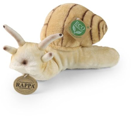 Rappa Plüsch Schnecke Kuscheltier 24 cm umweltfreundliches Spielzeug.