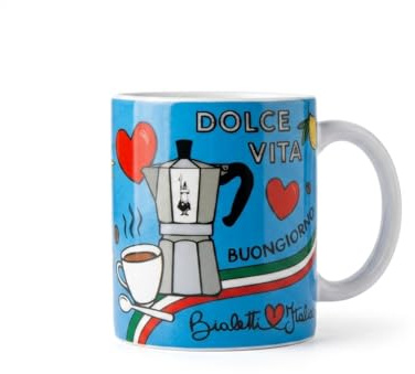 Bialetti Ciao Italia, Collezione Speciale Tricolore Tributo al Bel Paese, Design Made In Italy (Mug 300ml)
