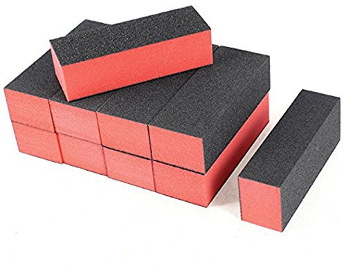 Frcolor 10pcs Nail Art Schwamm 4-Wege-Buffer Polieren Schleifen Dateien Block Pediküre Maniküre Nagel Kunst Pflege