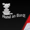 Hellweg Druckerei Hund an Bord Dog Tier Tuning Auto Aufkleber Sticker Heckscheibenaufkleber