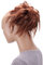 CAISHA Jumbo Haarteil Haargummi Dutt Flora Hochsteckfrisuren Brautfrisuren Natürlich Gewellt Unordentlich DM17cm Kupferbraun G14F