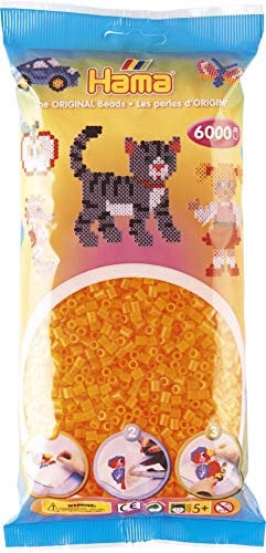 Hama 205-38 Midi Bügelperlen 6000 STK. Neon-Orange