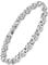 JEROOT Magnetarmband Damen, Magnetische Armbänder Verschluss Edelstahl Armband Magnet 5mm Weißer Zirkonia Damen Magnetarmband Energetix (3500 Gauss)