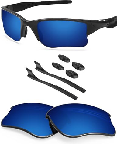 BlazerBuck Polycarbonat Polarisierte Ersatzgläser für Oakley Half Jacket 2.0 XL OO9154 - Mitternachtsblau AR Beschichtet