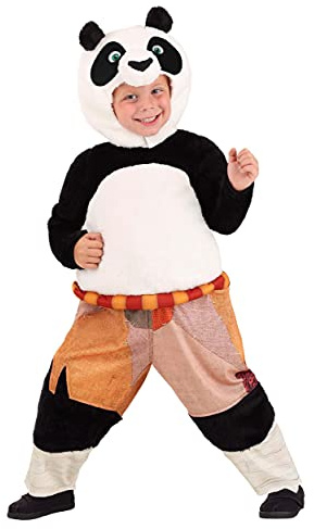 Fun Costumes Kung Fu Panda Toddler Po Costume Jumpsuit for Halloween and Dress Up
