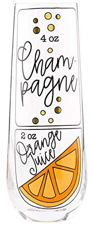 Mud Pie Alcohol Ingredients Glasses Bicchieri da Brunch con ingredienti alcolici, Vetro, Mimosa