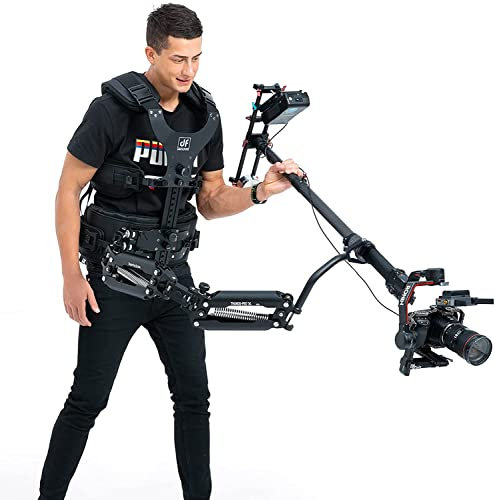 DF DIGITALFOTO Thanos -Pro X Gimbal Gilet Supporto Sistema Steadicam per RS2/RSC2/RS3/RS3 PRO/Crane 3S, 5-18kg Peso Orso Gilet e Braccio Molla per Stabilizzatore Palmare