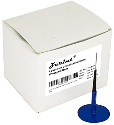ZERINT TP-103W Unité de Réparation Combinée, Patch de Prise de Réparation de Pneu 6 x 45 mm Tige Enveloppée 24 pcs/boîte
