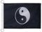 AZ FLAG Bootsflagge Yin Und Yang 45x30 cm, Aussenverwendung - Taiji Bootsfahne Aus Gestricktem Polyester Mit Plastikringen