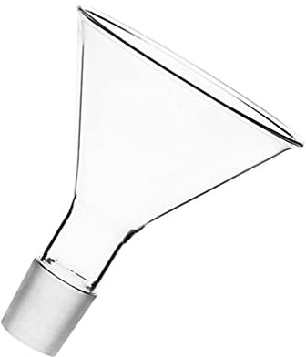 POPETPOP 1 Pc Embudo Triangular Embudo De Embudo Claro Embudo Redondo La Investigación Es Una Ceremonia Equipo De Laboratorios Embudos Para Llenar Botellas Suministros Vidrio Mango Corto