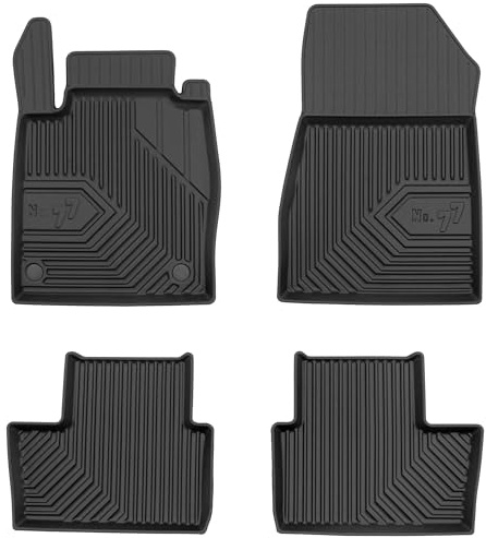 MOTOS Tapis de sol caoutchouc pour Nissan Juke II depuis 2019 Améliorez Votre Confort de Voyage avec Le tapis noir antidérapant Auto No.77- tapis voiture Tous Temps pour Voiture, Protection Contre les