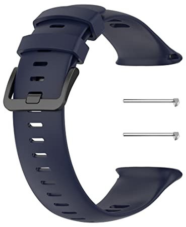 Yoobuu Silikon Armband Kompatibel mit Polar Vantage V2, Einstellbar Sport Band Ersatzband für Polar Vantage V2 Frauen Männer (Blau)