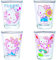 Silver Buffalo Sanrio Hello Kitty Spring Garden Flowers Mini-Glas-Set, 42,5 ml, 4 Stück