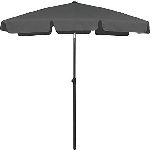 INLIFE Strandschirm Anthrazit 180x120 cm