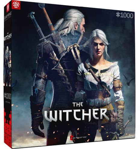 Good Loot | The Witcher Geralt et Ciri | Puzzle de Jeu | 1000 pièces | 68x48 cm
