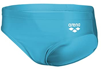Arena Slip de Bain Dynamo Junior Brief R pour Garçons, Séchage Rapide, Tissu Maxfit Eco résistant au Chlore et au Sel, Protection UV 50+, avec Doublure Frontale