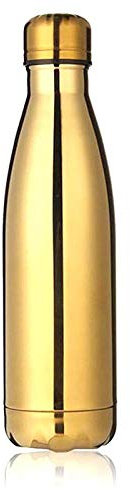 ZORILO Vacuum Insulated Stainless Steel Thermos Gold Thermos Mug 500ml Stainless Steel Bottle Thermo Insulation Flask Sports Electroplating Insulated water cup kettle Reusable water bottle