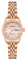Armitron Orologio da Donna con cinturino in metallo con quadrante accentato in cristallo, giorno/data, 75/2475, Oro Rosa