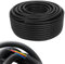 MAKA Tubo Corrugato Flessibile Ignifugo Matassa Bobina Flex per Cavi Elettricità Protettivo Resistente Diverse Misure per Fili Elettrici Scolo Acqua Antenna (diametro 16mm, 100 metri, Nero)