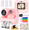 BIGFOX Sofortbildkamera für Kinder – HD 1080P/4800 W, Selfie-Kamera, mit 32 GB SD-Karte und 3 Papierrollen, 5,1 cm, Spielzeug, Geschenke für Kinder, Jungen und Mädchen von 3 bis 12 Jahren (Rosa)