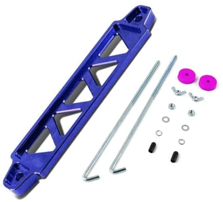 Car Battery Hold Lock, Aluminum Alloy Battery Tie Down Mount Bracket with 8/10 J bolts & Bolts for Car Batterys Mount Bracket Hold Lock