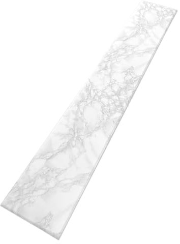 I K H E MALARKA Polystyrol Paneele, Deckenpaneele Marmor Optik, Wandpaneele, Dekoren, Marmorimitat Decken - Wandverkleidung, 3mm dick - 100x16,7cm / 2m² - 12 Stück (PRINTED PANEL 100)