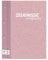 ROTH Zeugnismappe Pattern mit Buchschrauben - Dusty Rose - mit 12 A4 Klarsichthüllen, erweiterbar