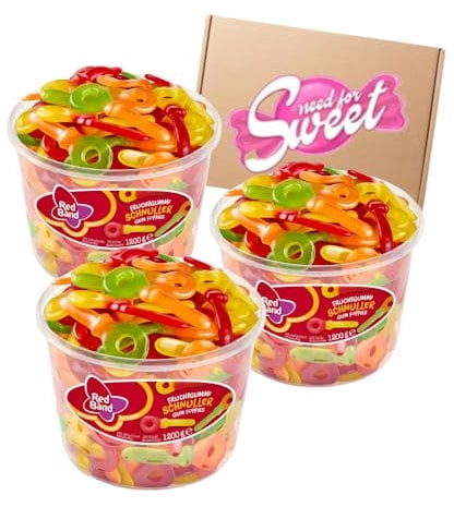 3x 1,2 Kg Red Band Fruchtgummi Schnuller Vorteilspack - zum teilen mit Familie und Freunden oder Party - Feier