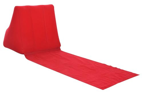 NCONCO Tragbare Strandmatte Lounge Stuhl Outdoor Tragbare Strand Liege Freizeit Aufblasbare Strandmatte Faltbare Wasserdichte Beflockung Rückenablage für Tragbare Reise Camping Outdoor Strand Camping