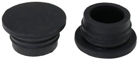 LUORNG 2PCS Pool Step Replacement Plug Pool Step Protector Pool Ladder Bumper Rubber Plug Black Rubber Pool Step Bumper