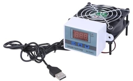 Paopaoldm Intelligent USB 80mm Cooling Fan USB Powered Cooling Fan Automatic PC Routers Fan With Temperature Control For Routers USB Cooling Fan