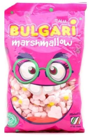 Marshamallow Senza Glutine Margherite Rosa (Confezione 900 Gr) Per Compleanni Nascite Battesimi Comunione