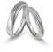 Meissa 2 Paar Ringe für Damen und Herren 925 Sterling Silber Ehering passende Versprechen Ringe Größe verstellbar handgefertigt Brautschmuck Größe 44-62, Satz mit zwei Ringen (Gravur)