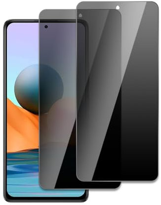 LZAYN 2 Stück Schutzfolie für Xiaomi Redmi Note 10 Pro, 3D Gebogene vollständige Abdeckung Schutzglas Folie, Anti-Kratzer, Anti-Öl, Anti-Bläschen, Einfache Installation