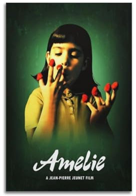 Amélie Filmposter, dekoratives Gemälde, Leinwand, Wandposter und Kunstdruck, moderne Familienschlafzimmer-Dekoration, Poster, 20 x 30 cm