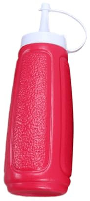 DECHOUS Quetschsoßenflasche Aus Kunststoff Mit Deckel Für Salatdressing Ketchup Und Gewürze in Küche Slim Design Spart Platz Im Kühlschrank