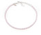 Bracciale Tennis Rosa Chiaro Argento 925 con Zirconi 5A da 2 mm e catena argento, Gioiello Elegante Regolabile per Donna – Idea Regalo Raffinata con Packaging Lusso – Qualità