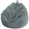 Highdi Sitzsack für Erwachsene, nur Bezug (Keine Füllung), Gaming Sitzsäcke XL Giant Grey Bean Bag Chair für Outdoor Living Room Decor (100 x 120 cm)