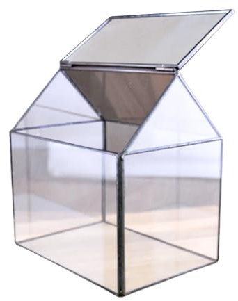 Terrarien für Blumenkübel Hausgarten Glas Pflanzer öffnen Terrarium Box Farn Moos Pflanze Vitrine Topf Flaschengarten