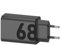 Audiosystem Carica Batterie Rapido Originale per Motorola 68W Moto Edge 60 / Edge 60 Neo Pro Fusion Ultra Lite Con ingresso USB Type C Turbo Power Sostituisce MC-682 Caricatore Nero