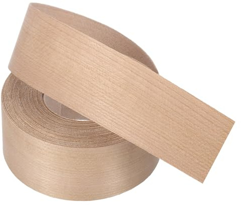 PATIKIL Bande de Chant 7.62m x 38mm, Bande Bordure Meuble Masquage de Bois Préencollé, Placage Contreplaqué Flexible Thermofusible pour Restauration Bords Meuble Étagère Panneaux, Cerisier