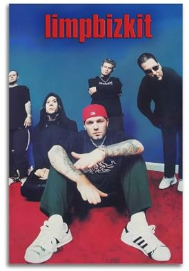 YTWRGWERR Limp Bizkit Poster, ästhetische Wandkunst, dekoratives Gemälde, Poster, Dekoration, Vintage-Leinwand für Wohnzimmer, Schlafzimmer, 30 x 45 cm, ungerahmter Stil