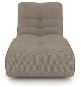 foamnova Skive 03 - Recamiere Modulsofa Velvet in warmem Cacao BxHxT 82x87x164 cm – frei kombinierbar