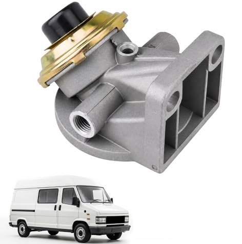 Boîtier de Filtre à Carburant de Pompe à Main 190413 compatible avec Peugeot J5 Citroën C25 2.5 D TD 280 290, Métal Filtre Gasoil Carburant Boîtier pour Pompe manuelle